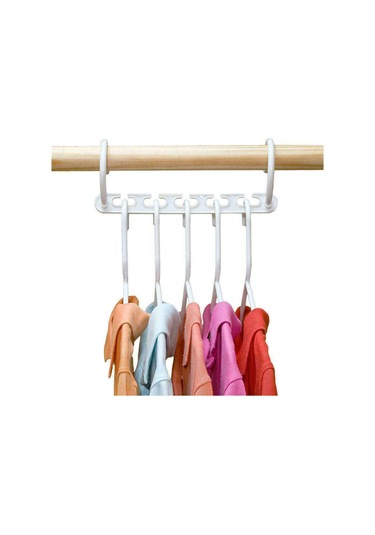 Jeemson 8 Adet Katlanabilir Pp Çekmecelik Askı, 5 Kıyafet Tutabilir, Gardıropu Boşaltan Uzay Tasarrufu Organizer Beyaz