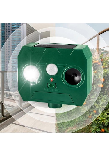 Ultrasonik Hayvan Kovucu Dış Mekan - Sincap Önleyici Cihaz - Su