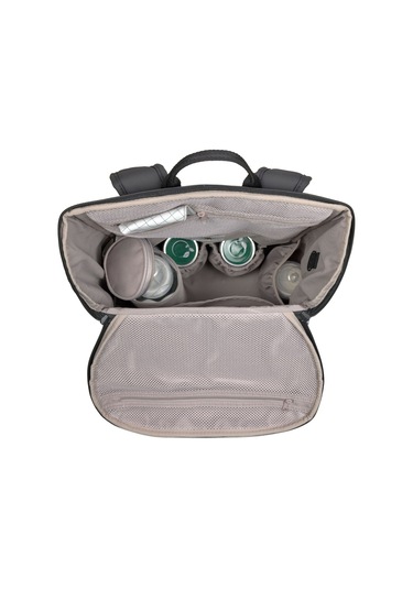 Lassig Slender Up Bebek Bakım Sırt Çantası Black Siyah