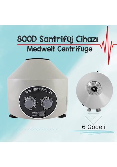 Medwelt 800D 6 Tüp Kapasiteli Santrifüj Cihazı