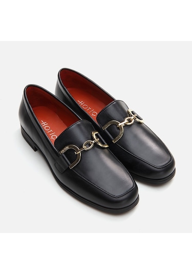 Hotiç Hakiki Deri Siyah Kadın Loafer 01ayh291750a100 Siyah
