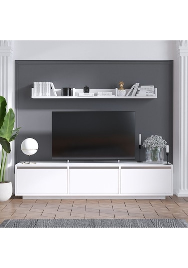 Decormet Prag Tv Ünitesi Beyaz Diğer