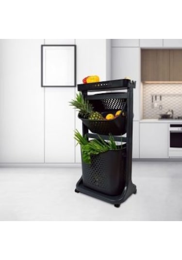 İki Katlı Organizer Sepet - Sebzelik COSTP748G