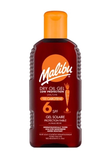 Malibu Güneş Koruyucu Dry Oil Jel+Karoten SPF6 200ml