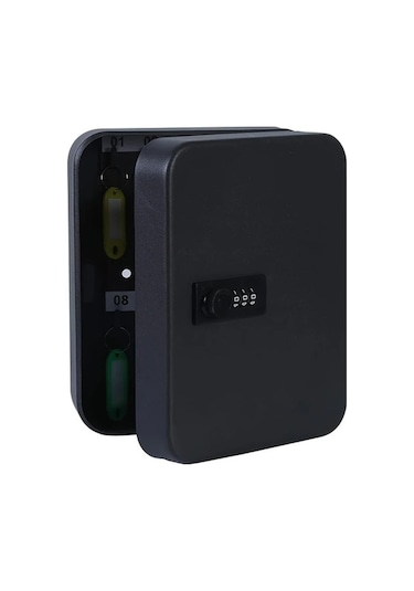 Fastbuy Dream011 Beyaz Duvara Monte Anahtarlık Kutusu 20 Kilitli Güvenli Metal Anahtar Saklama Beyaz Ev Dekorasyonu Beyaz