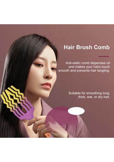 Vkemall "renkli Abs Saç Tarak - Nazik Stil Ve Şekillendirme İçin Mükemmel"