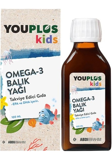 Youplus Kids Omega-3 Balık Yağı Şurubu 100 Ml