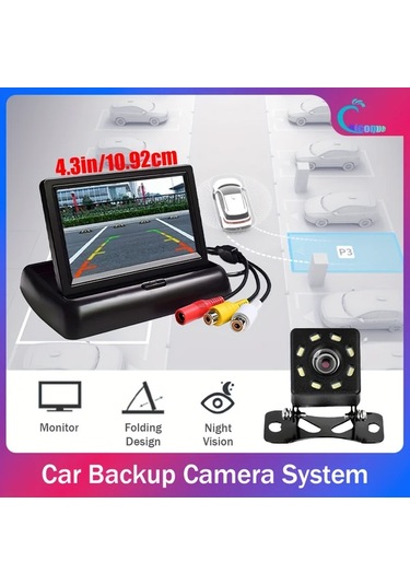 Motion003 1 10.92cm Fd Xfk-8 Kamera 10.92 Cm Katlanır Monitörlü Ters Görüş Kamerası Seti