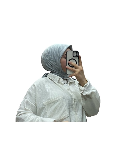 Losyana Jakarlı Su Yolu Desenli Eşarp 1034 açık gri