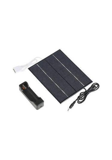 Dancemonkey Taşınabilir 3.5w Güneş Paneli - Usb & 18650 Pil Şarjı
