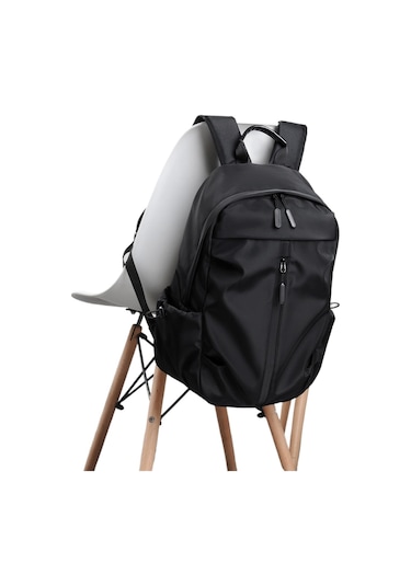 Relaxed Seyahat Sırt Çantası High-end Gündelik Su Geçirmez Öğrenci Okul Çantası Sırt Çantası - Gri