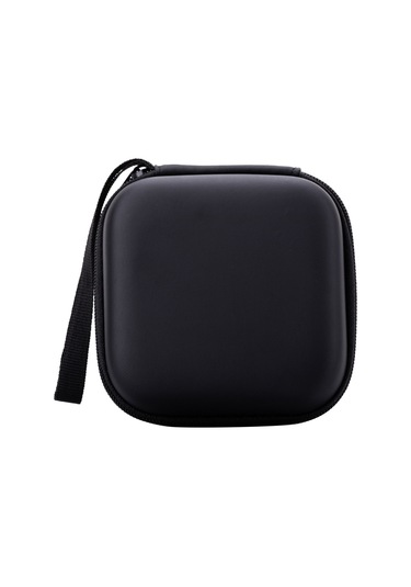 Yifomall Eva+pu Materyal Kulaklık Çantası - Usb, Veri Kablosu Ve Şarj Aleti İçin Çok Amaçlı Saklama Kutusu Siyah