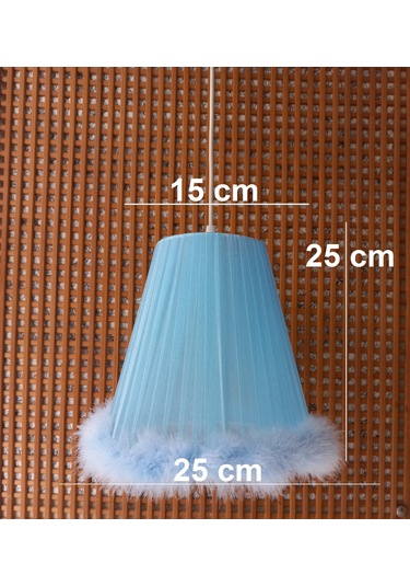 N-04 Mavi Organze Yatak Odası Çocuk Ve Bebek Odası Avize Mavi