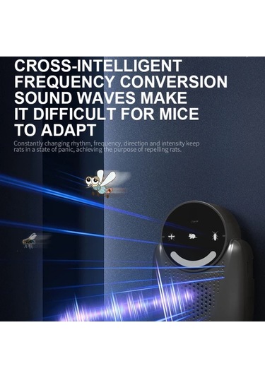 Xuweiwei Beyaz Usb Cok Fonksiyonlu Akilli Degisken Frekansli Elektronik Sessiz Ses Dalgasi Kedi Fare Cihazi