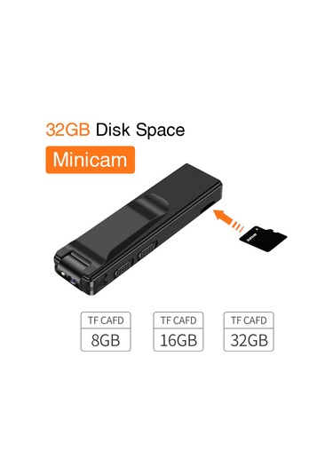 Teltree Z3 Siyah Minik Kamera: 1080p Full Hd Video, 30fps, 3.7v Pil, 4-32gb Tf Kart Desteği, Mıknatıslı Ve Pratik Tasarım