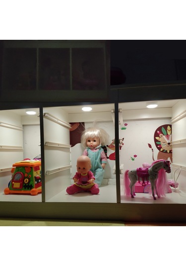 Maiyame 6 Adet Beyaz Dolap Lambası, 2 Kumanda, 5 Led, Parlaklık Ayarlanabilir, 4 Zamanlayıcı Seçeneği, Usb/aaa Pil Girişi Beyaz