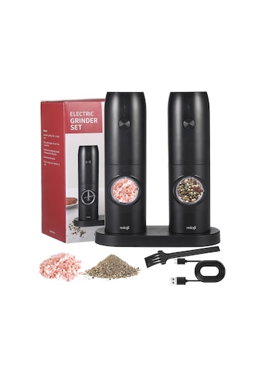 Mioji Mio SG2 Yeni Nesil 600 mAh Şarj Üniteli Işıklı Tuz Karabiber Değirmeni