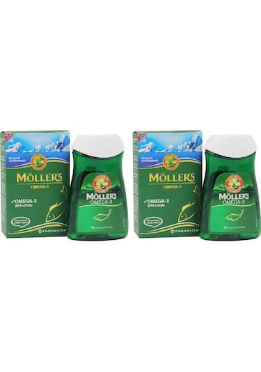 Möllers Omega 3 Takviye Edici Gıda 60 Yumuşak Kapsül 2 Adet