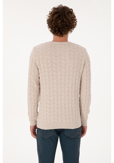 U.s. Polo Assn. Erkek Taş Melanj Kazak /triko 50307836-vr225 Tas Melanj