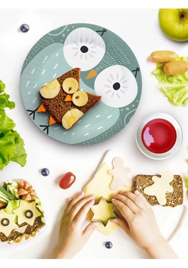 Nd Plej Tek Kullanımlık Tabaklar-bardaklar - Happy Zoo, Hayvanlar 74662867 30