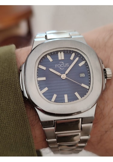 Focus Unisex Çelik Kordon Erkek & Kadın Kol Saati Takvimli 2090