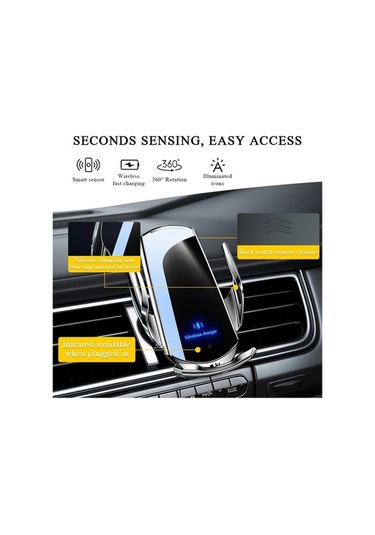 Dancemonkey 15w Manyetik Şarj Cihazı - Gümüş Otomatik Sensörlü Kablosuz Şarj GÜMÜŞ