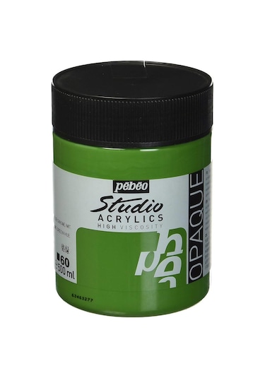 Pebeo Studio Yüksek Viskoziteli Akrilik Boya 500 Ml Chrome Green Hue 60 Diğer Renkler