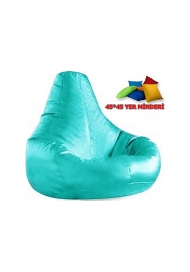 Armutland Kampanya ! 45*45 Yer Minderi Hediyeli Deri Armut Koltuk