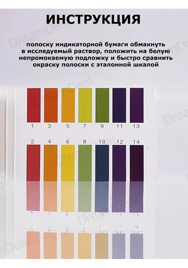 Dreamdeal Ph Çizelgesi Testi Kağıdı, 2 Adet 197877886