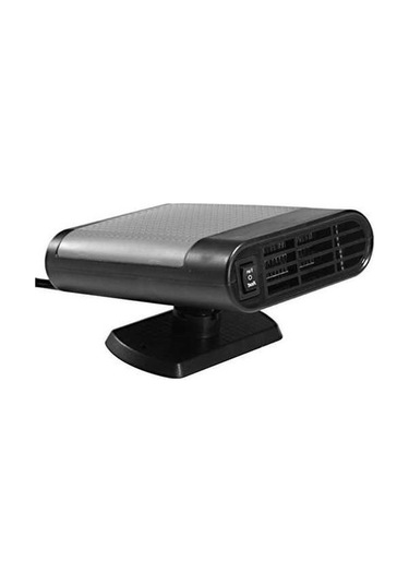 Dancemonkey 12v 150w 2'si 1 Arada Oto Isıtıcı Soğutma Fanı Buz Çözücü Cam Buğu Önleyici - Siyah Kül