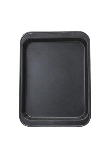 Siyah Dikdörtgen Paslanmaz Kek Fırını Çelik Yapışmaz Ekmek Mutfak Pişirme Tepsisi Gadget 33cm X 23cm X 2cm Siyah