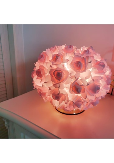 Aurora İskandinav Gül Masa Lambası, Yaratıcı Ve Temel Pembe Açık Pembe