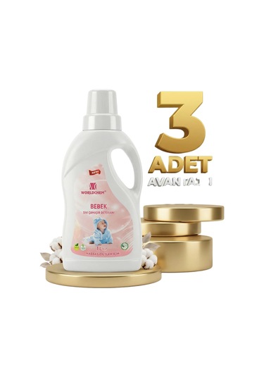 Worldchem Bebek Detarjanı Sıvı 3x1 Lt