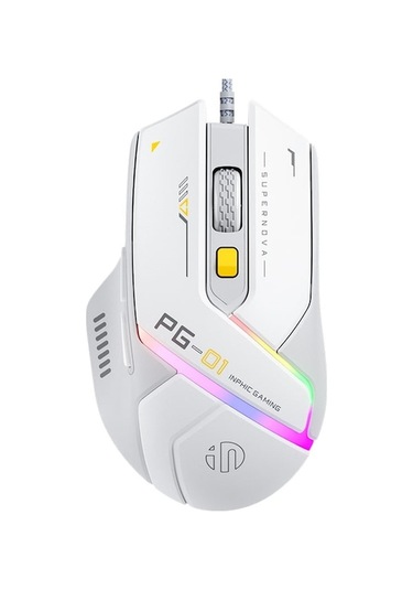 Inphıc Pg1 Usb Kablolu E-spor Oyun Mouse Rgb Işık Bilgisayar Dizüstü Fare Pg1