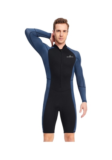 Suntek 1.5mm Neopren Erkekler Wetsuit Dalgıç Kıyafeti Sıcak L