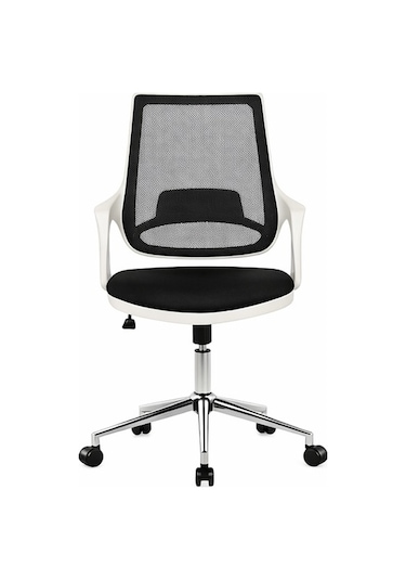 Mix White Çalışma Sandalyesi Ofis Koltuğu Siyah