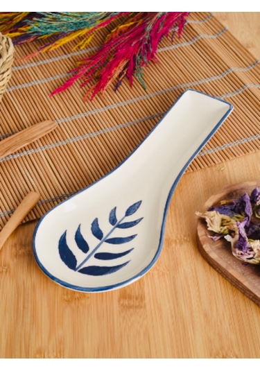 Piatti Naturali Seramik Damla Kirli Kaşıklık Tezgah Üstü Kepçe Kaşık Altlığı