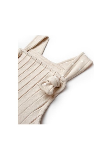 Bebek Salopet %100 Organic Pamuk Yenidoğan Serisi - Csy8114 Ekru