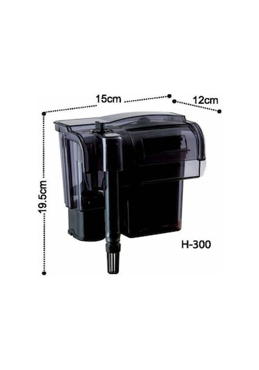 Dophin Askı H300 Şelale Filtre 360 L/H