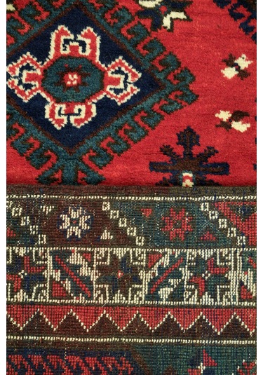 Döşemealtı El Dokuma Halısı - %100 Doğal Yün - Leh28290046 Kırmızı