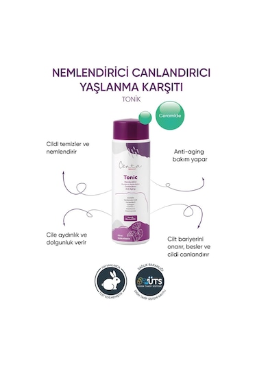 C'enta Beauty Kuru Ciltler için Gündüz Kremi 50 ML + Gece Kremi 50 ML + Tonik 200 ML