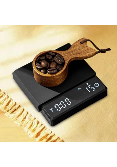 Suntek Mutfak Kahve Terazisi Yeni Eve Taşınma Hediyeleri Siyah Siyah