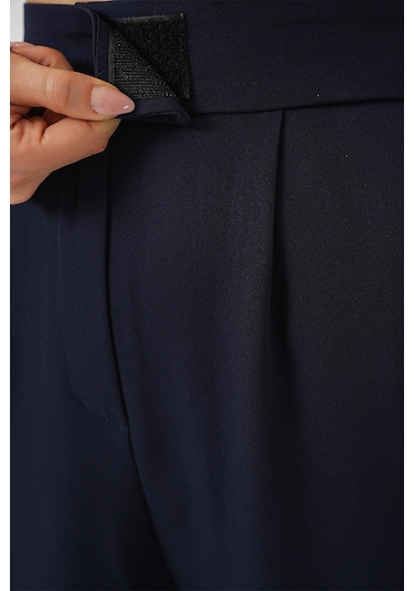 Bigdart 6612 Yüksek Bel Kumaş Pantolon - Lacivert