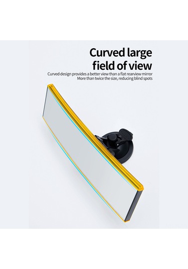 Lemestar 10 İnç Geniş Açılı Otomobil Dikiz Aynası - Kör Noktaları Azaltan Anti-parlak Ve Ayarlanabilir Evrensel Model