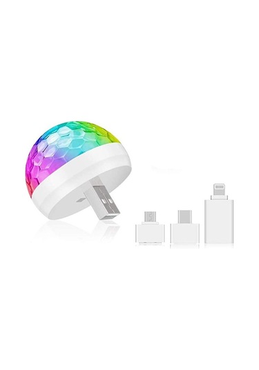 Mini Disko Topu Işığı Usb, Disko Topu Led Parti Lambası, Ses Kontrolü, Disko Parti Işığı, Müzik Kontrollü Disko Işığı Efektleri, Çocuklar İçin Disko Işığı Diğer