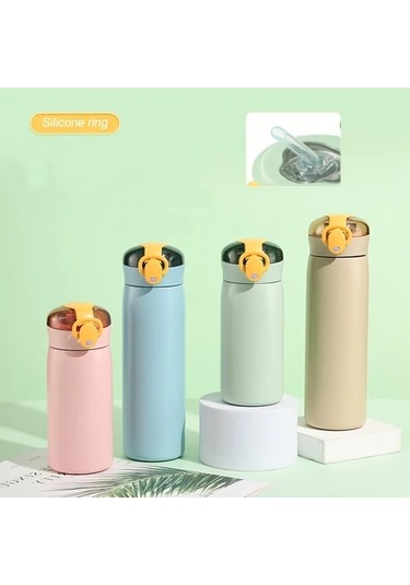 Trendooze 11oz Paslanmaz Çelik Vakum Termos Seyahat Mavi Sunshine022 Outdoor Ev Matara Mavi