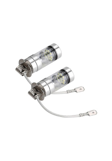 Adet H3 6000k 100w Led 20-smd Yüksek Güçlü Sis Farı Gündüz Farı Ampulü Hıd