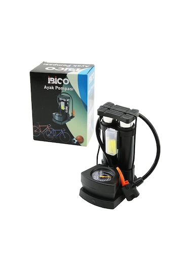 Saatli Dikey Model - İnce Pistonlu Ayak Pompası Oto-araç - Bisiklet-motor Lastik - Top - Şişme Havuz-yatak 4741