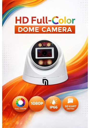 Unıywell İp Dual Led Dome Kamera Akıllı Çift Işık
