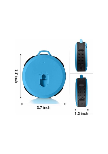 Tenfowee Suya Dayanıklı Kablosuz Mini Bluetooth Hoparlör - Duşta Müzik Keyfi + Mikrofonlu